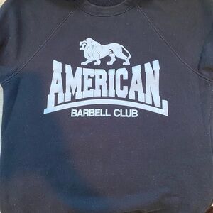 Men's Black Sweatshirt American Barbell Club M